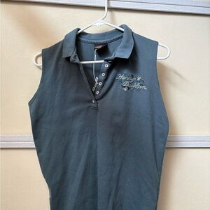 Harley-Davidson Women's Gray Sleeveless Top